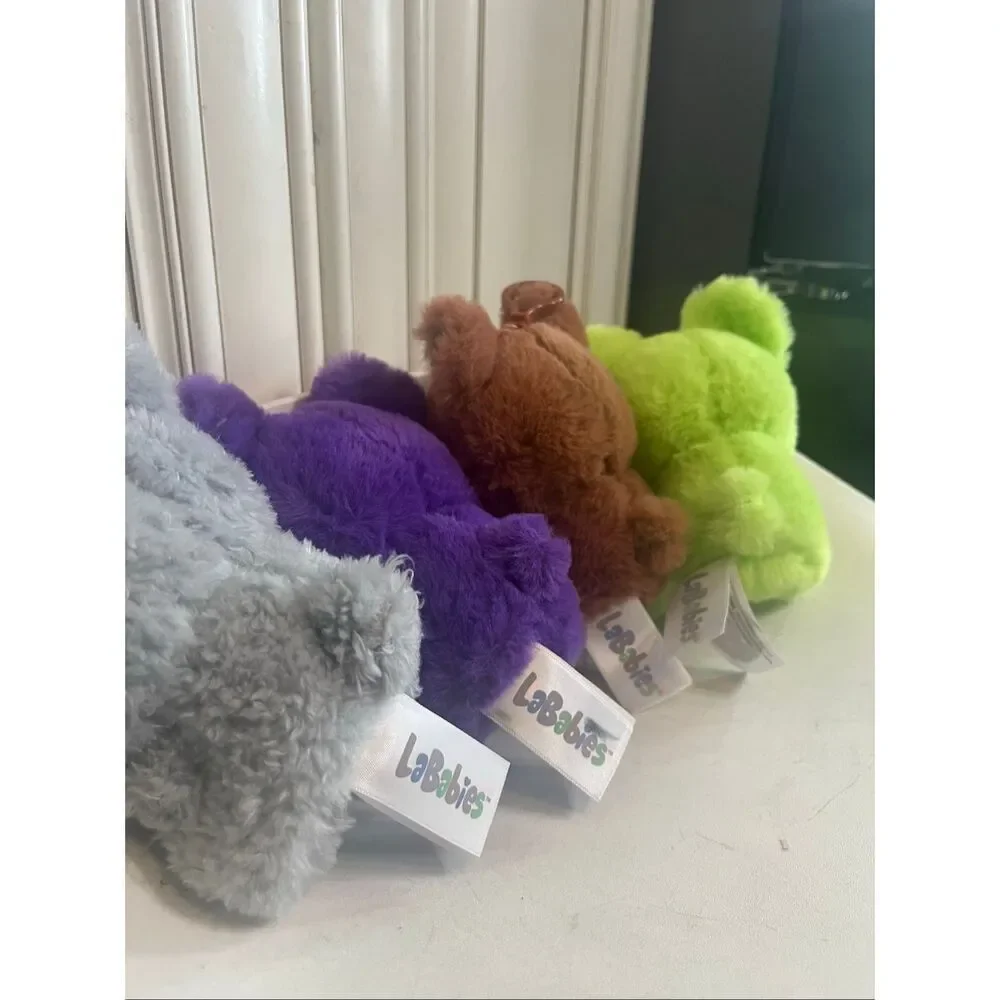 NWOT La Babies Monster Plush Clip-On Glitter Keychain Toys Bundle Deal Set of 4